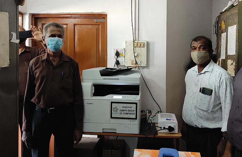 Dempo Group donates Canon photocopying machine as part of its CSR initiative