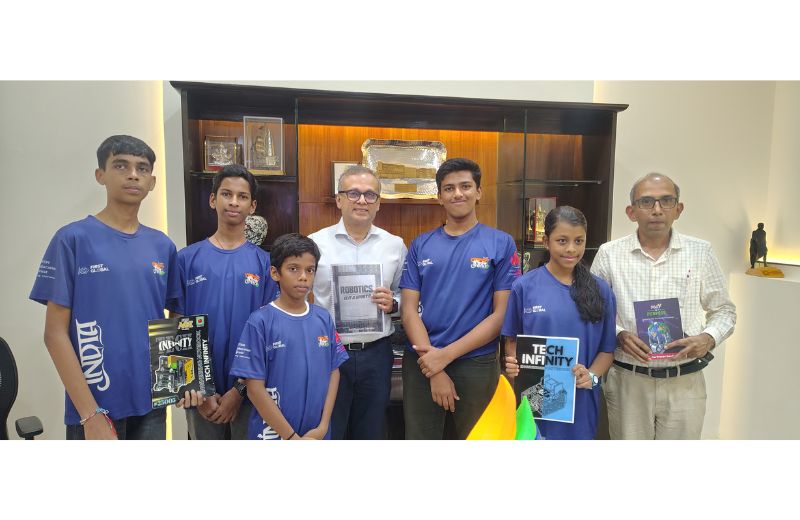Dempo Group extends grant to student robotics team from Goa for South Korea challenge